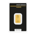 Befektetési aranyrúd, 5 gr, 999,9 ezr (Argor Heraeus)